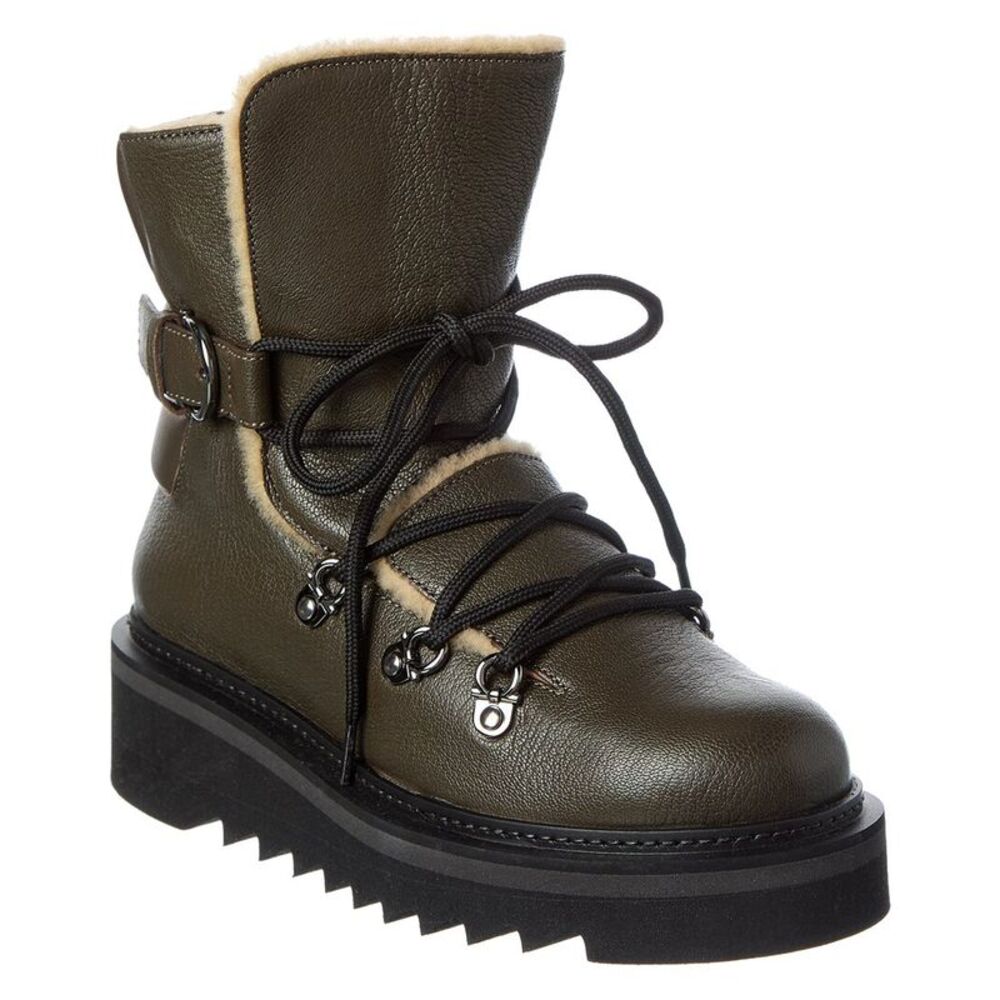 Ferragamo Elimo Leather Boot, Brown